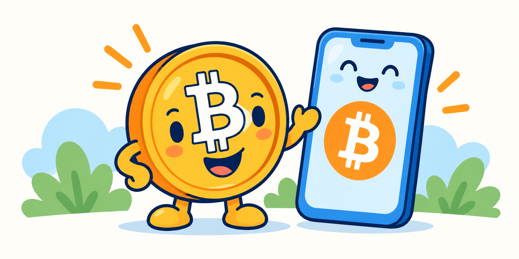 Bitcoin for Dummies: a friendly coin and a phone