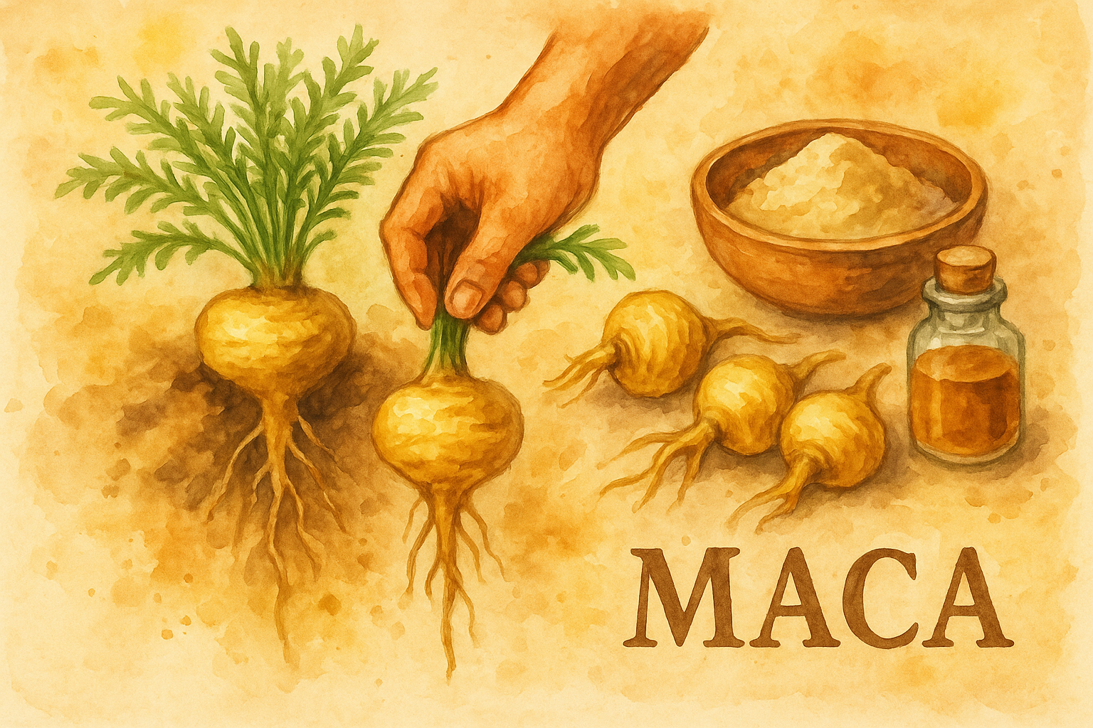 Maca watercolor