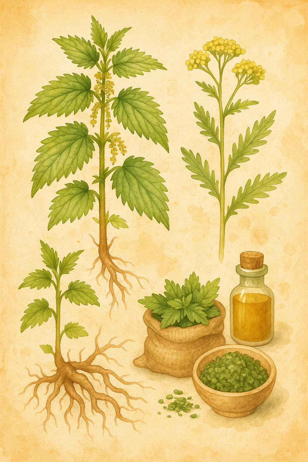 Nettle watercolor